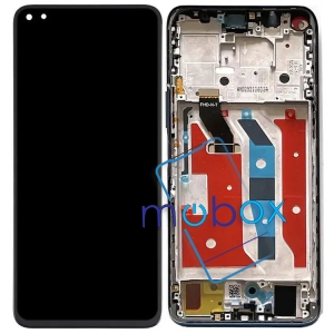 Дисплей с Рамка за Huawei Nova 8i / NEN-LX1/  LCD  / Черен/ 