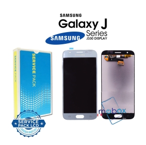 Samsung Galaxy J3 2017 / J330 , SM-J330 /Service Pack/ Full Original/ LCD Дисплей+ Тъч скрийн/ Silver