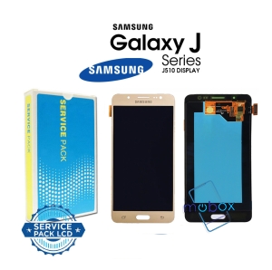 Samsung Galaxy J5 2016 / J510 , SM-J510F /Service Pack/ Full Original/ LCD Дисплей+ Тъч скрийн/ Gold