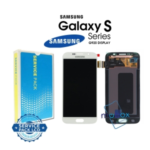 Samsung Galaxy S6 / G920 /SM-G920 /Service Pack/ Full Original/ LCD Дисплей+ Тъч скрийн/ White / Бял / GH97-17260B