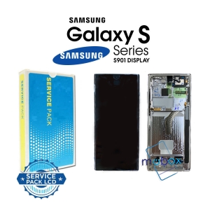 Samsung Galaxy S22 5G / SM-S901B /Service Pack/ Full Original/ LCD Дисплей+ Рамка/ Graphite, Gray