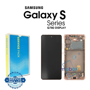 Samsung Galaxy S20 FE 4G/5G / SM-G780B/SM-G781B /Service Pack/ Full Original/ LCD Дисплей+ Рамка+ant/ Cloud Orange