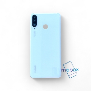 Заден капак за Huawei P30 Lite със стъкло камера / MAR / Задно стъкло 48 MP/ Бял