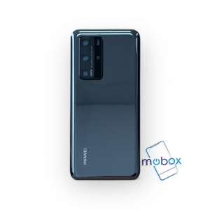 Заден капак за Huawei P40 Pro със стъкло камера/ черен/  Задно стъкло