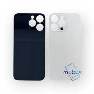 Заден капак за iPhone 14 Pro Max /Big Hole/ Задно стъкло/ Silver/ Сребрист- Бял