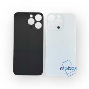 Заден капак за iPhone 15 Pro Max /Big Hole/ Задно стъкло/ White Titanium/ Бял
