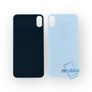 Заден капак за iPhone X / iPhone XS /Big Hole/ Задно стъкло/ Silver/Бял