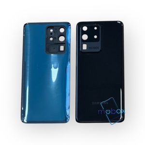 Заден капак за Samsung Galaxy S20 Ultra / SM-G988F /със стъкло камера / cosmic black / Черен