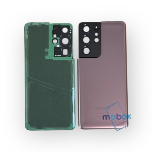 Заден капак за Samsung Galaxy S21 Ultra G998 /със стъкло камера /Задно стъкло / Phantom Brown