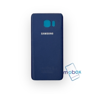 Заден капак за Samsung Galaxy S6 Edge Plus / Задно стъкло / Тъмно син