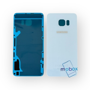 Заден капак за Samsung Galaxy S6 Edge Plus / Задно стъкло / Бял