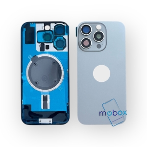 Заден капак за iPhone 16 Pro Max / Оборудван/ с метална част, с магнити, със стъкло камера/Natural Titanium