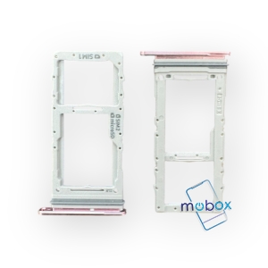 SIM държач за Samsung Galaxy S20, S20 Plus, S20 Ultra / G980, G981, G985, G986, G988 /Sim Card, microSD Tray / розов