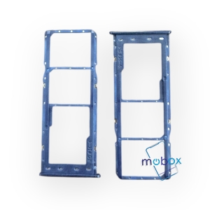 SIM държач за Samsung Galaxy A10, SM-A105F /Sim Card, microSD Tray / син