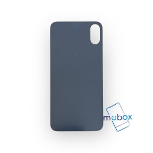 Заден капак за iPhone X / iPhone XS /Big Hole/ Задно стъкло/ Space Gray / Черен