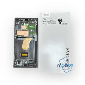 Оригинален дисплей с рамка за Samsung Galaxy S23 Ultra 5G / SM-S918 /LCD+Тъч скрийн/Service Pack/ Full Original/ Black