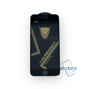 Privacy Стъклен протектор за iPhone 7 Plus , 8 Plus (5.5) /  Golden Armor , OG Full Glue Черен