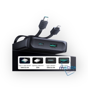 Joyroom JR-PBF19 22.5W Fast Charge 10000mah Portable Powe rbank With Charging Cable