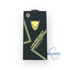 Privacy Стъклен протектор за Samsung Galaxy S24 Ultra / SM-S928B /  Golden Armor , OG Full Glue