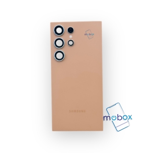 Заден капак за Samsung Galaxy S24 Ultra / SM-S928B /със стъкло камера/Titanium Orange / Оранжев