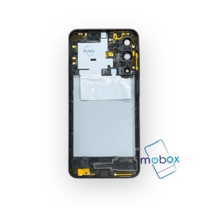 Заден капак за Samsung Galaxy A16 5G / SM-A166B / със стъкло камера и среден борд / Blue Black / Черен