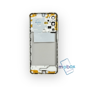 Заден капак за Samsung Galaxy A16 5G / SM-A166B / със стъкло камера и среден борд / Light Gray / Бял
