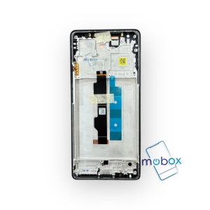 Оригинален дисплей с рамка за Xiaomi Redmi Note 13 Pro 4G, Poco M6 Pro / 23117RA68G, 2312FPCA6G  /Service Pack/ Full Original/ 5600030N6P00 / LCD + Тъч Скрийн/ Black, Blue/ Черен, Син