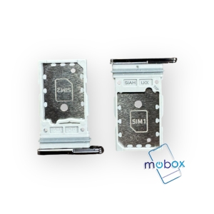 Sim държач за Samsung Galaxy S22 Ultra 5G / S908 / Dual nanoSim / Black/ Черен