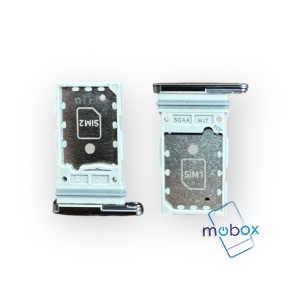 Sim държач за Samsung Galaxy S23 FE / SM-S711B / Dual nanoSim / Black / Черен