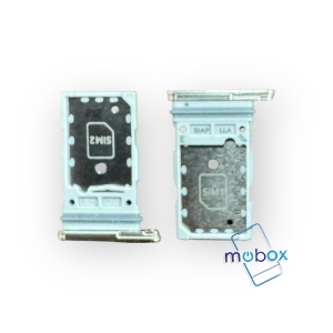 Sim държач за Samsung Galaxy S23 5G, S23 Plus 5G / S911, S916 / Dual nanoSim / Cream/ Жълт