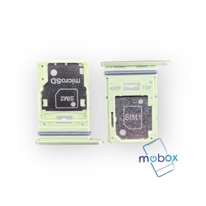 Sim държач за Samsung Galaxy A54 5G / SM-A546 / Dual nanoSim / Light Green / Зелен