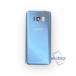 Заден капак за Samsung Galaxy S8 G950 / Задно стъкло/ със стъкло камера / Синьо
