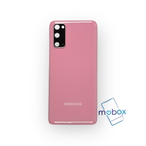 Заден капак за Samsung Galaxy S20 4G/5G / G980, G981/ със стъкло камера/ Задно стъкло/ Pink/ Розов
