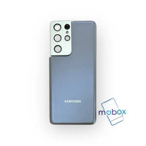 Заден капак за Samsung Galaxy S21 Ultra G998 /със стъкло камера /Задно стъкло / Navy/ Тъмно син