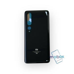 Заден капак за Xiaomi Mi 10 5G Mi 10 Pro 5G M2001J2G , M2001J2I , M2001J1G / Задно стъкло / Черен