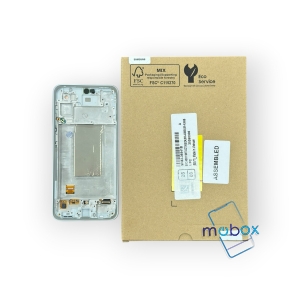 Оригинален дисплей с рамка за Samsung Galaxy A36 5G / SM-A366B /LCD+Тъч скрийн/ Service Pack Full Origina/ GH82-36841B/White- GRAY/ Бял- Сив