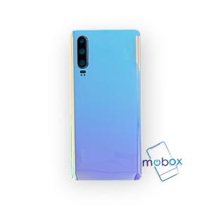 Заден капак за Huawei P30 / ELE-L29, ELE-L09, ELE-AL00 / Със стъкло камера /Задно стъкло/Breathing Crystal/ Светло Син