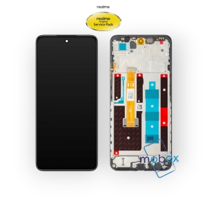 Оригинален дисплей с рамка за Realme 14x/ Service Pack Full Orginal/ 621029000456/ LCD+Тъч скрийн/ Черен