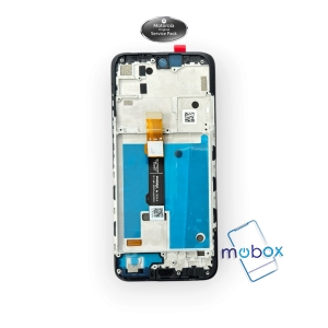 Оригинален дисплей с рамка за Motorola G71 5G / XT2169/ LCD+Тъч скрийн Full Original Service Pack 5D68C19911 /Black/ Черен