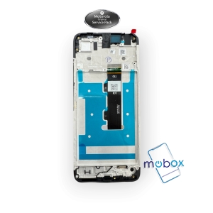 Оригинален дисплей с рамка за Motorola G06 / XT2535 / LCD +Тъч скрийн/ Full Original Service Pack / 5D68C31263 / Black / Черен