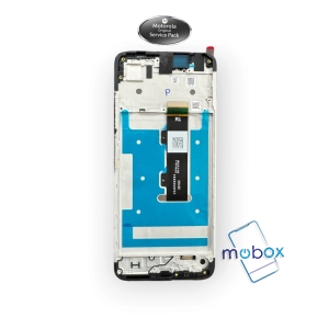 Оригинален дисплей с рамка за Motorola G06 Power / XT2535-13 / LCD +Тъч скрийн/ Full Original Service Pack / 5D68C31392 / Black / Черен