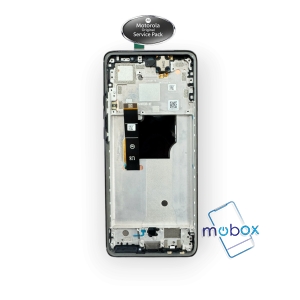 Оригинален дисплей с рамка за Motorola Edge 40 / XT2303-2/ Full Original Service Pack LCD + Тъчскрийн /Black / Черен / 5D68C23158