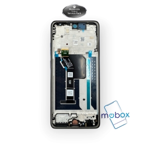 Оригинален дисплей с рамка за Motorola Moto G56 // XT2529 LCD +Тъч скрийн/ Full Original Service Pack / 5D68C30208, 5D68C30294 / Black Oyster/ Черен