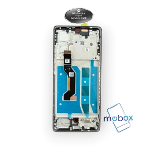Оригинален дисплей с рамка за Motorola G85 5G / XT2427 / LCD+Тъч скрийн Full Original Service Pack 5D68C24854, 5D68C24989, 5D68C29585/Black/ Черен