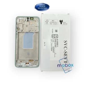 Оригинален дисплей с рамка за Samsung Galaxy A26 5G / SM-A266B, GH82-37049C / LIME GREEN / зелен