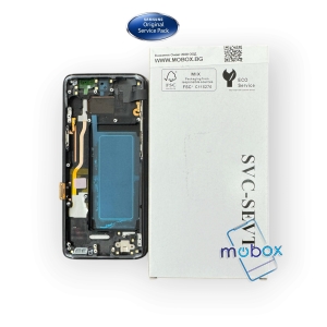 Оригинален дисплей с рамка за Samsung Galaxy S8 / SM-G950 / RN /  GH97-20457A / Черна рамка