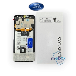 Оригинален дисплей с рамка, с батерия за Samsung Galaxy A05S/ A057F A057DS A057M A057G / Service Pack Full Original / LCD+ Тъч скрийн / GH83-10287A