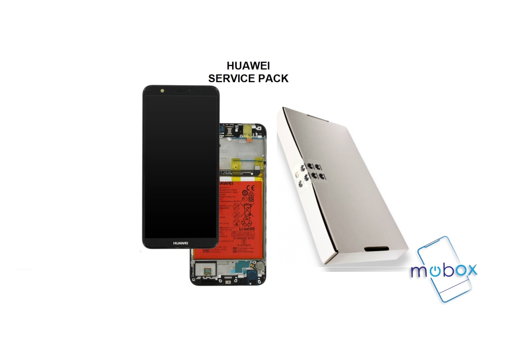 Huawei P Smart / FIG-Lxx /Service Pack/ Full Original/ LCD Дисплей+ Рамка+ Батерия/ Black