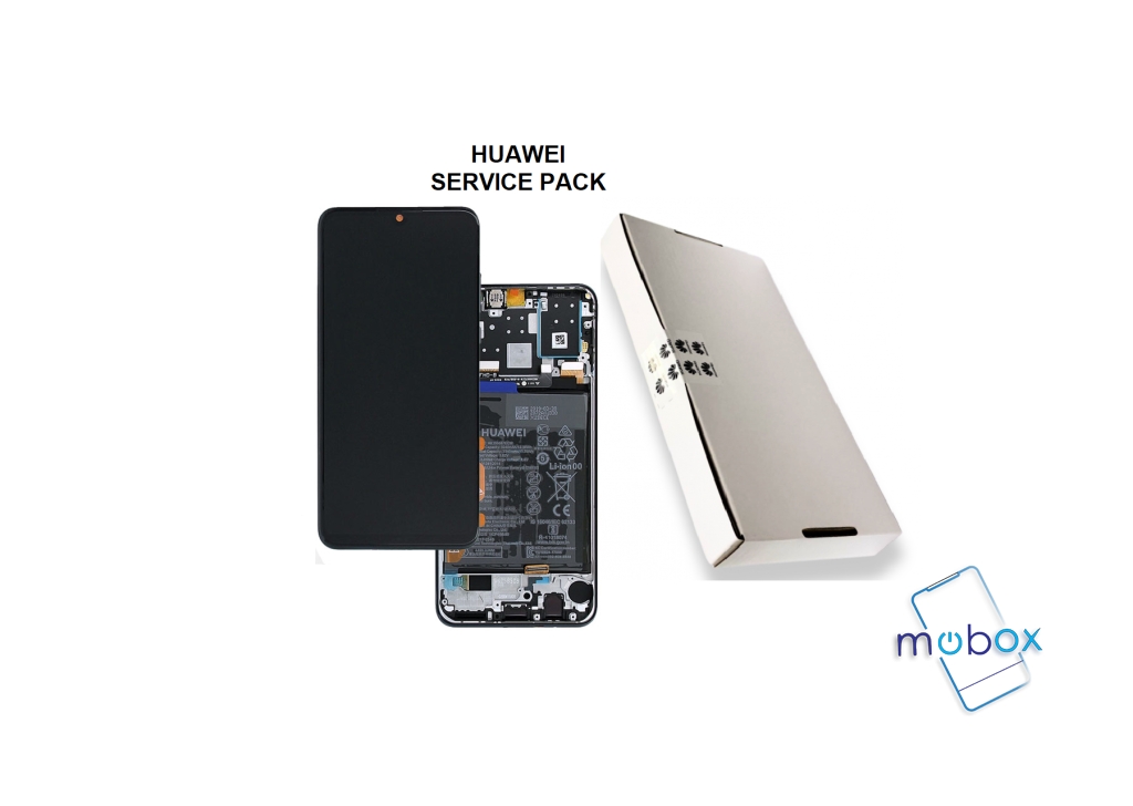 Huawei P30 Lite /MAR-LX2B, MAR-Lxx/ Service Pack/ Full Original/48MP/ LCD Дисплей+ Рамка+ Батерия/ Black
