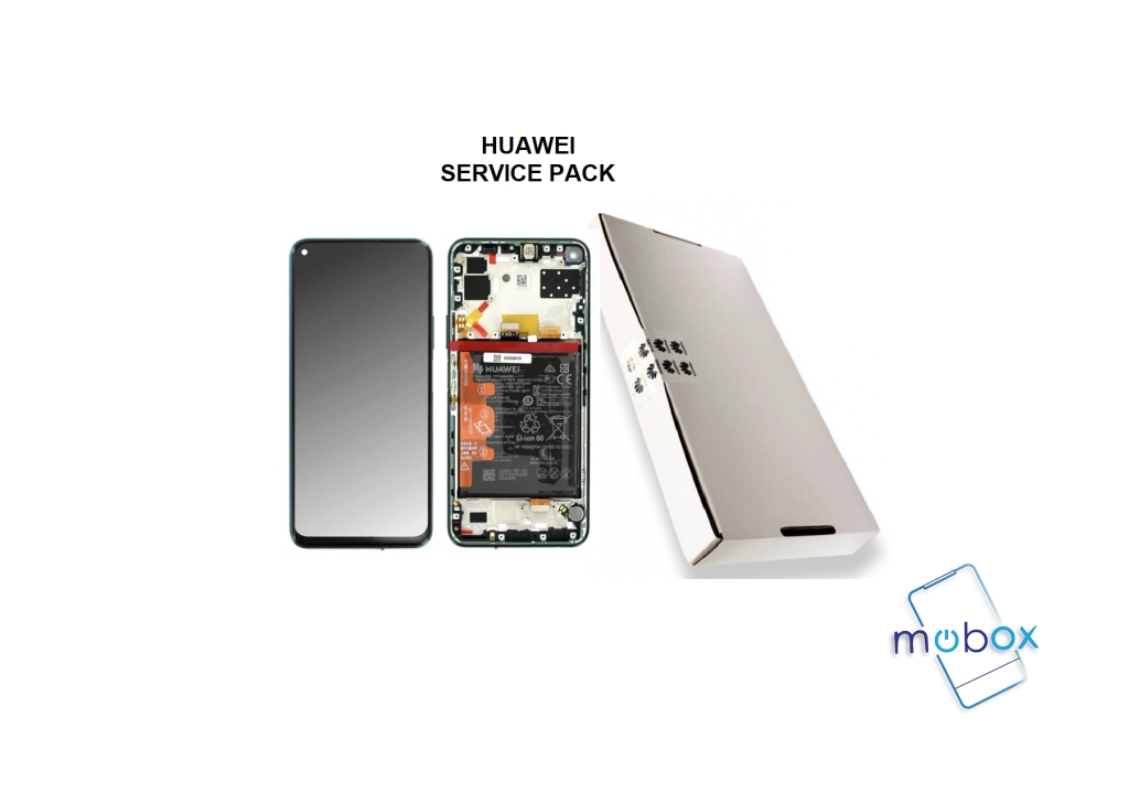 Huawei P40 Lite /JNY-LX1, JNY-Lxx/ Service Pack/ Full Original/ LCD Дисплей+ Рамка+ Батерия/ Emerald Green